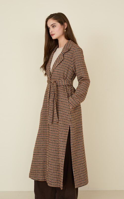 SOUVENIR Cappotto con cintura e spacchi laterali