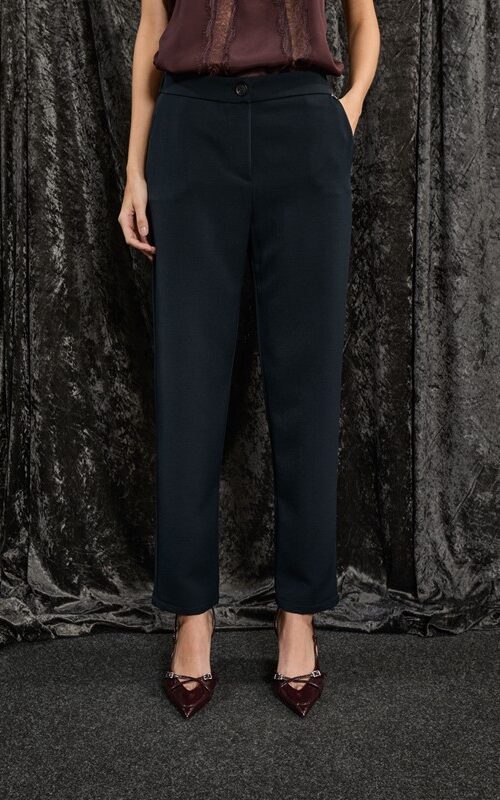 SOUVENIR Pantalone a sigaretta con elastico dietro