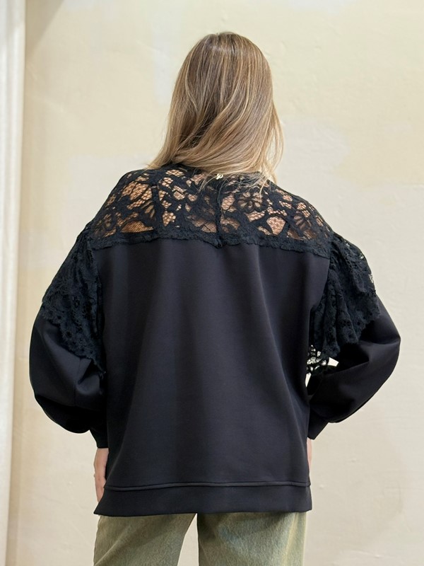PHILIA LOFT Felpa con pizzo