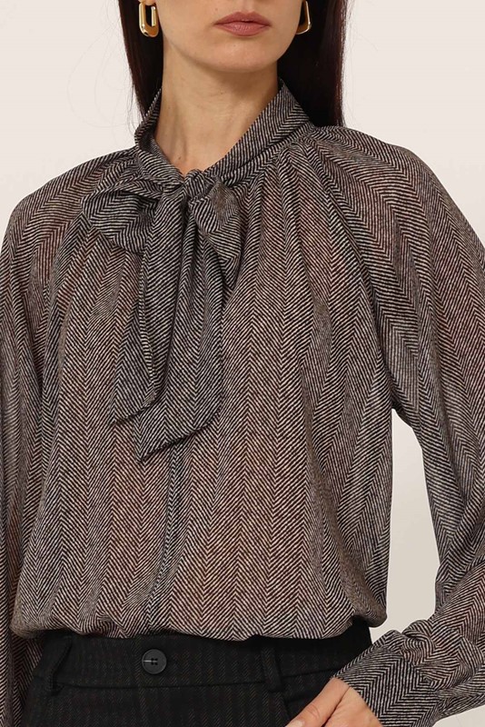 camicia PHILIA LOFT con fiocco