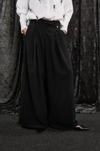 SOUVENIR Pantalone vita alta con pinces