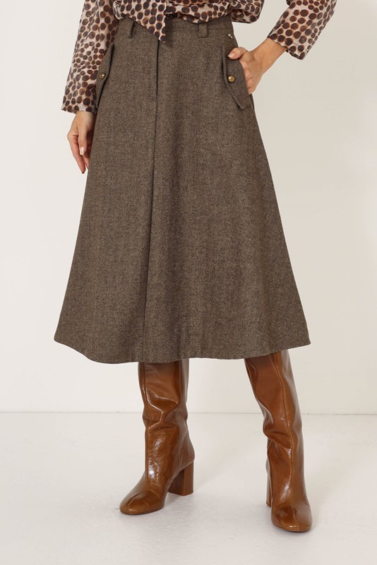 PHILIA LOFT Gonna svasata con tasche