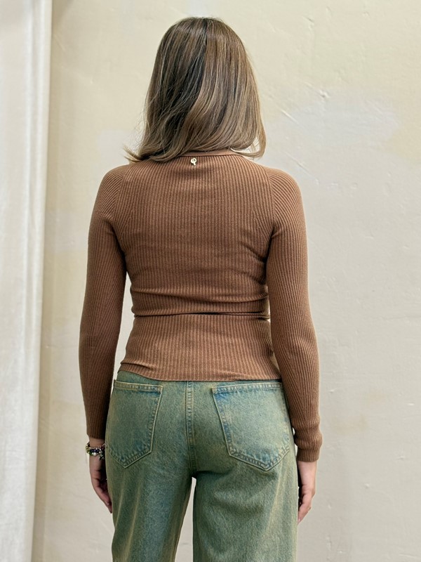 PHILIA LOFT Polo a coste manica lunga