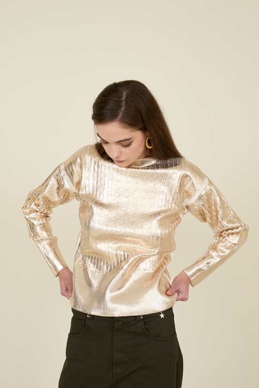 maglia Souvenir tessuto spalmato donna