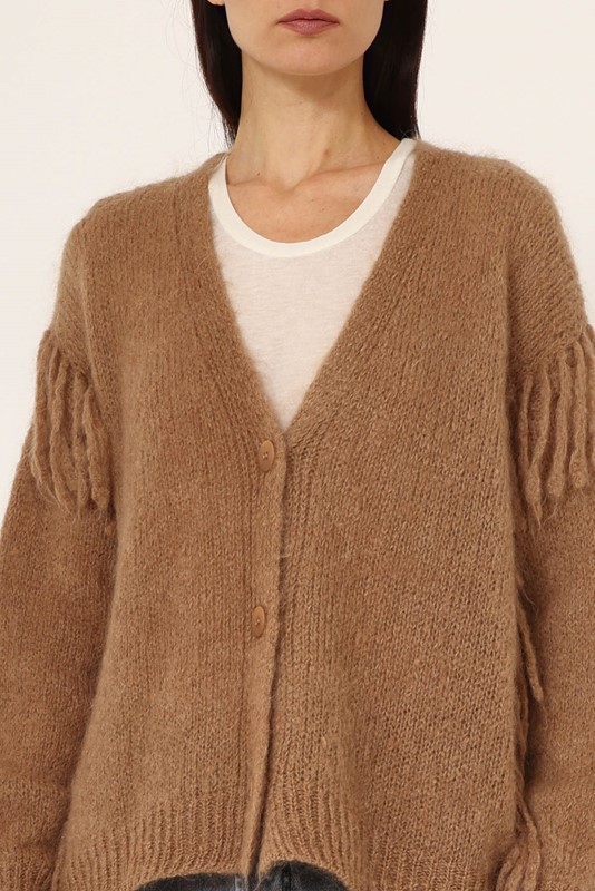 cardigan PHILIA LOFT over con frange