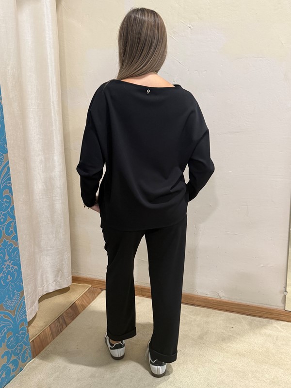 PHILIA LOFT Pantalone a sigaretta con elastico in vita