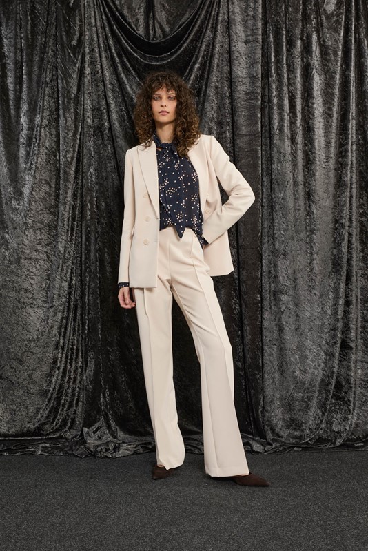 pantalone Souvenir vita alta zip laterale donna