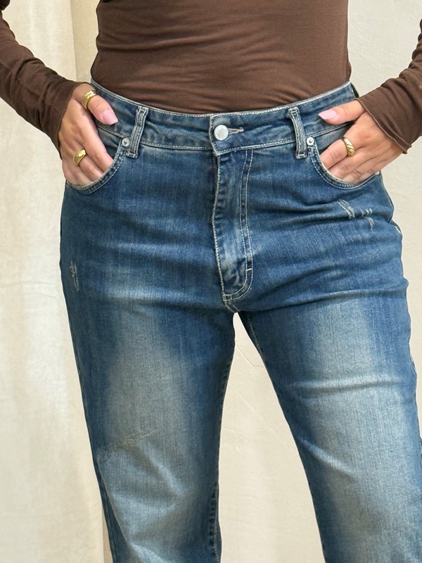 PHILIA LOFT Jeans lavaggio al te' gamba regolare