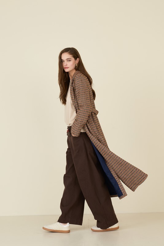 SOUVENIR Cappotto con cintura e spacchi laterali