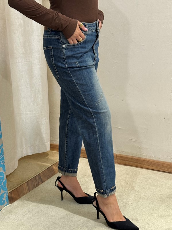 PHILIA LOFT Jeans lavaggio al te' gamba regolare