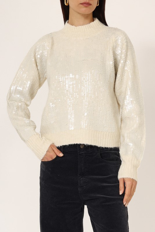 PHILIA LOFT Maglia con paillettes