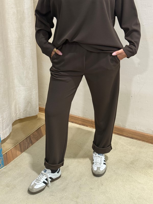 PHILIA LOFT Pantalone a sigaretta con elastico in vita