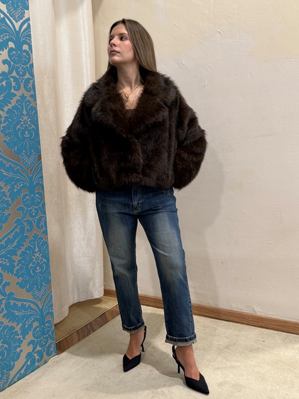 PHILIA LOFT Jeans lavaggio al te' gamba regolare