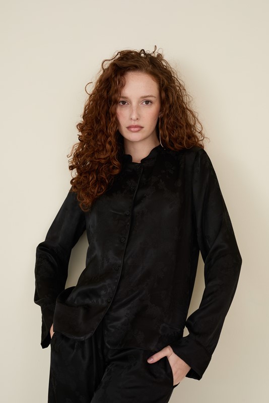 SOUVENIR Camicia con colletto alla coreana