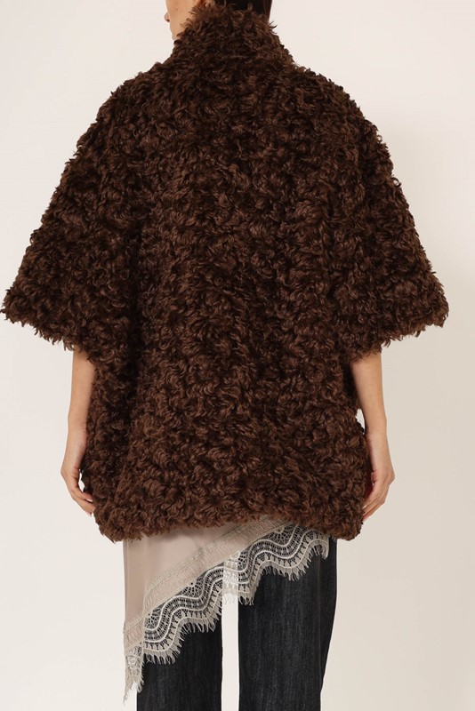 PHILIA LOFT Gilet ecopelliccia over boucle'