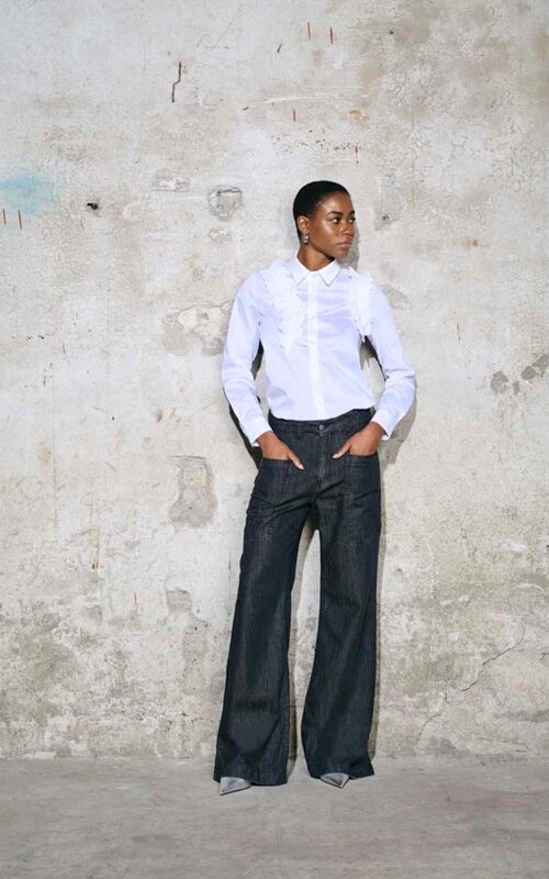 H2O Jeans gamba ampia con tasche davanti