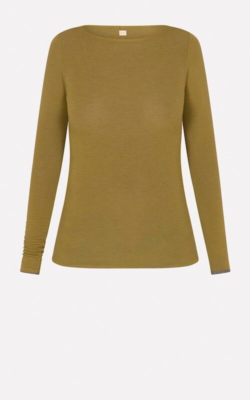 SISTE'S Maglia scollo barca reversibile misto cashmere