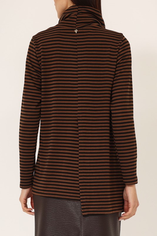 PHILIA LOFT Maglia  a righe asimmetrica