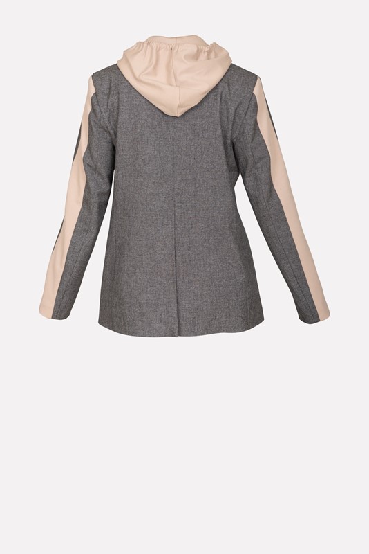 SISTE'S Giacca con cappuccio bicolore