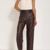 PHILIA LOFT Pantalone ecopelle gamba dritta