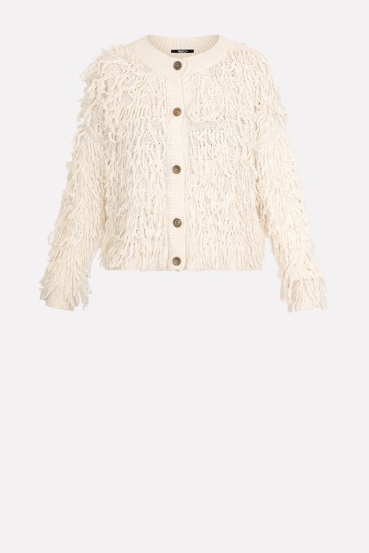 C438F6B864ED28F30A7D0051AD77626C_ SISTE'S Cardigan girocollo con frange