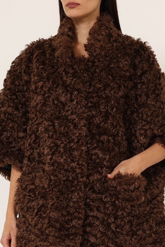 PHILIA LOFT Gilet ecopelliccia over boucle'