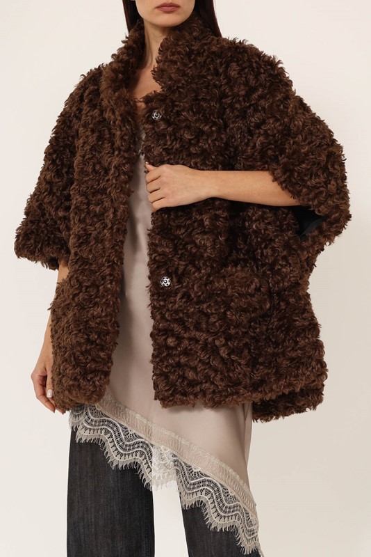 PHILIA LOFT Gilet ecopelliccia over boucle'