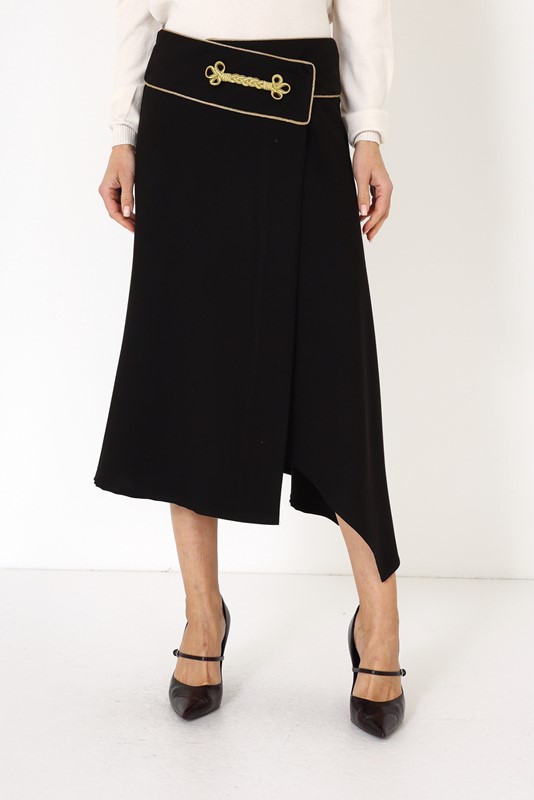 5AC1F0EE28D08A60A48C23F504E2AA3B_ PHILIA LOFT Gonna a portafoglio con ricamo