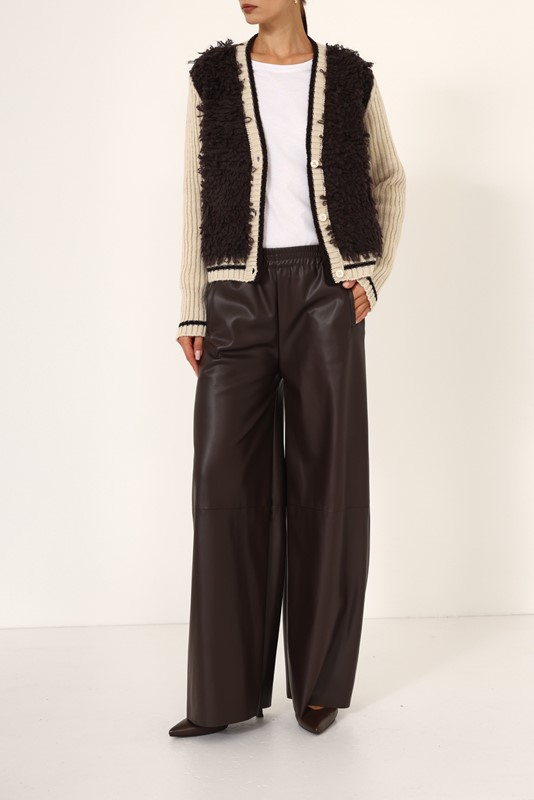 73B0A37F66C7D41845FFC17AF07364C7_ PHILIA LOFT Cardigan con frange in contrasto