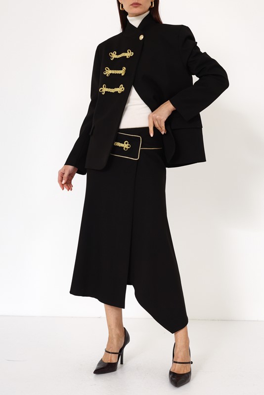 7D5E531484EA11B76F002A5E3D72FCB4_ PHILIA LOFT Gonna a portafoglio con ricamo