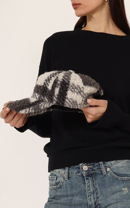 PHILIA LOFT Cappello a quadri boucle