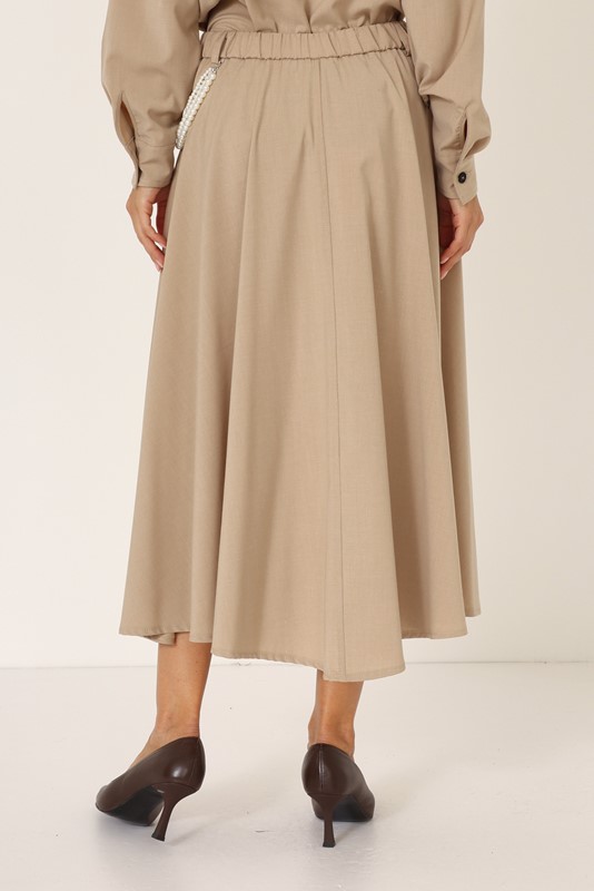 20D018E90233463AF2B65FCF0F002847_ PHILIA LOFT Gonna a ruota con elastico in vita