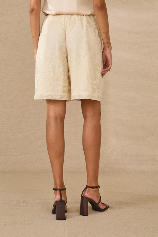 SOUVENIR Short media lunghezza tessuto lavorato