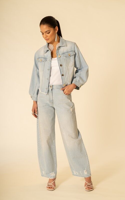 SISTE'S Denim strass degradÈ