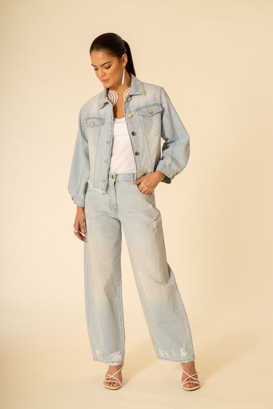 SISTE'S Denim strass degradÈ