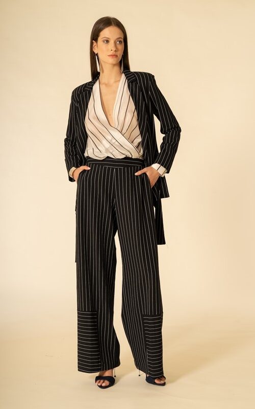 48551F88BB20A0F162C13177B500CDB0_ SISTE'S Pantalone baloon gessato