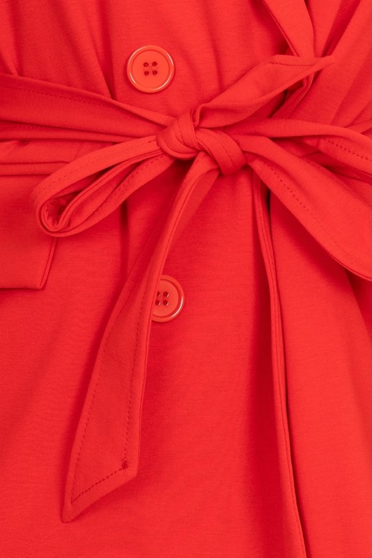 SISTE'S Giacca doppiopetto con cintura punto milano