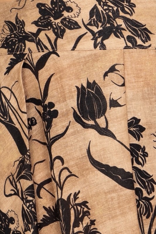 SISTE'S Gonna lunga con pinces a ruota fantasia botanica