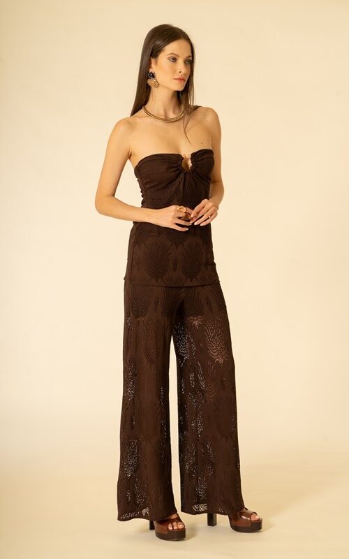 SISTE'S Pantalone crochet con elastico in vita