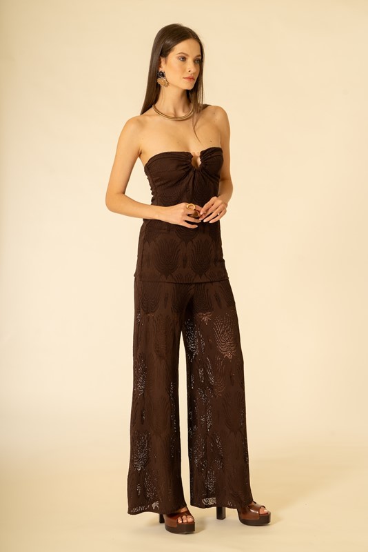 SISTE'S Pantalone crochet con elastico in vita