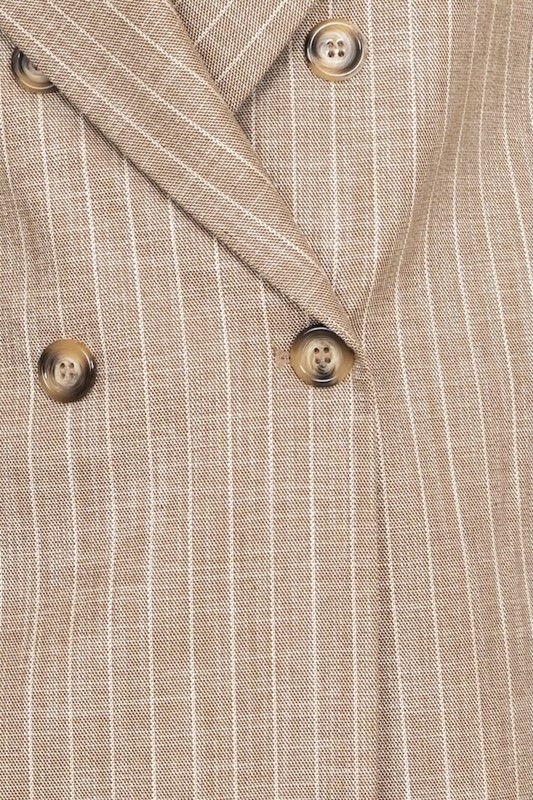 B3B7C6D7CCEF8376B4BEAEEED7ED1039_ SISTE'S Giacca doppiopetto over gessata