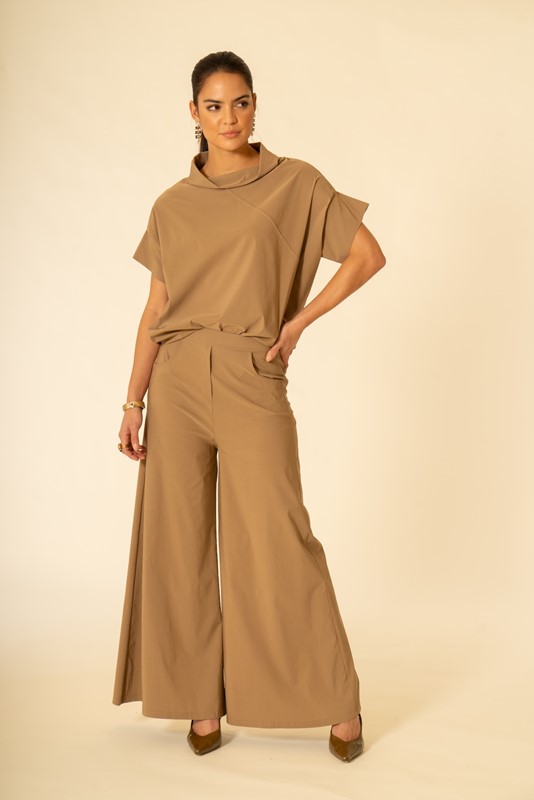 BE3F7FA698042A6B9A2ACEEA0F52EDD5_ SISTE'S Pantalone ampio con elastico dietro