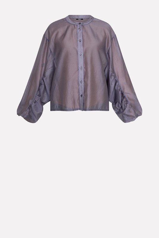 SISTE'S Camicia coreana con manica ampia trasparente