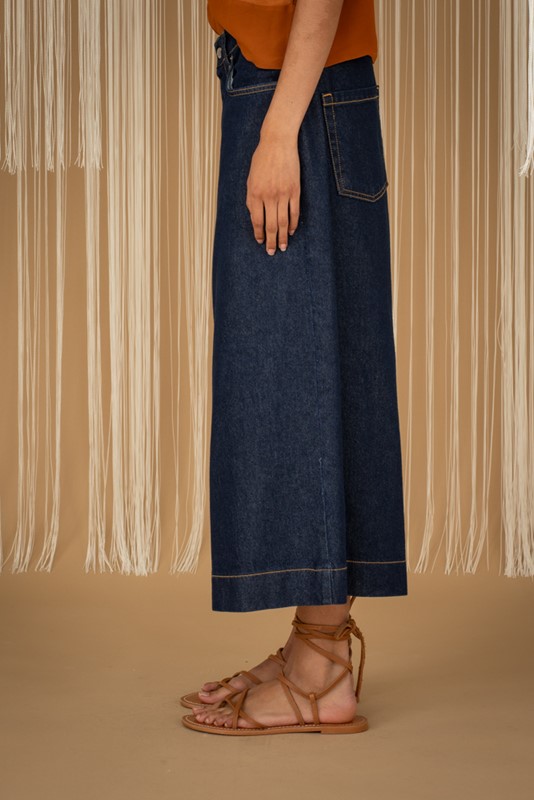 PHILIA LOFT Pantagonna in jeans cavallo basso