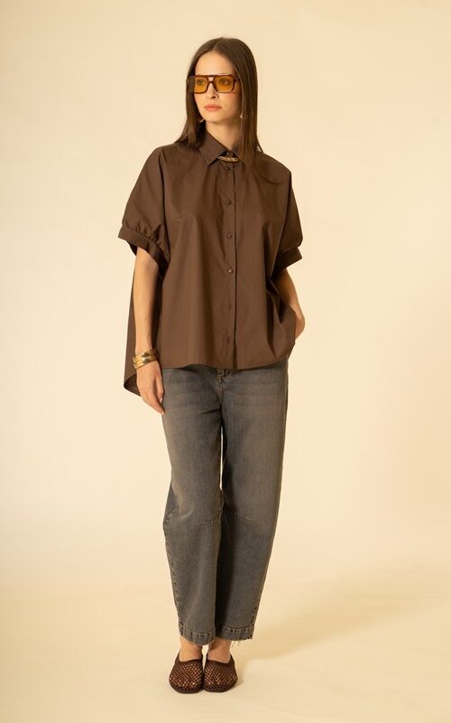 SISTE'S Jeans mod baloon con lavaggio al cioccolato