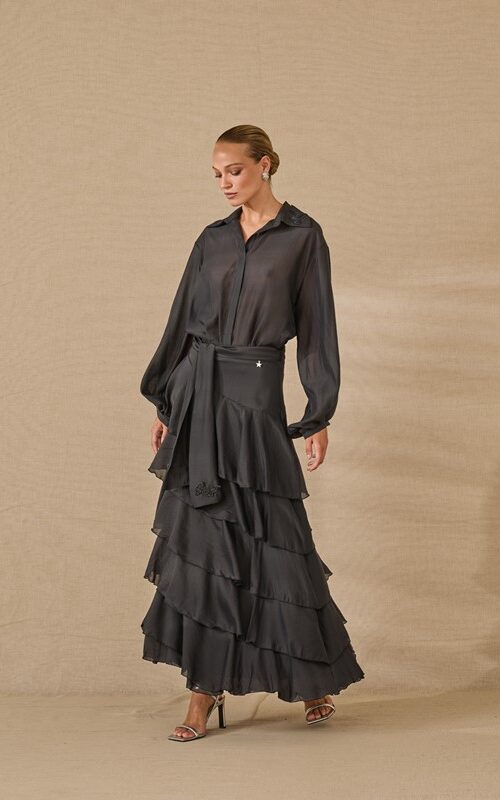 0A1B1761FCD536EB99176A598440C5F8_ SOUVENIR Gonna lunga con ruches