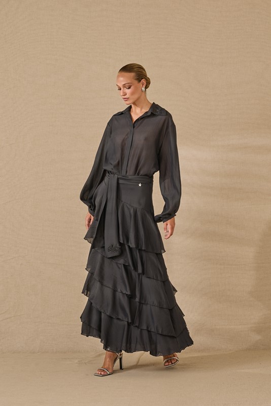 0A1B1761FCD536EB99176A598440C5F8_ SOUVENIR Gonna lunga con ruches