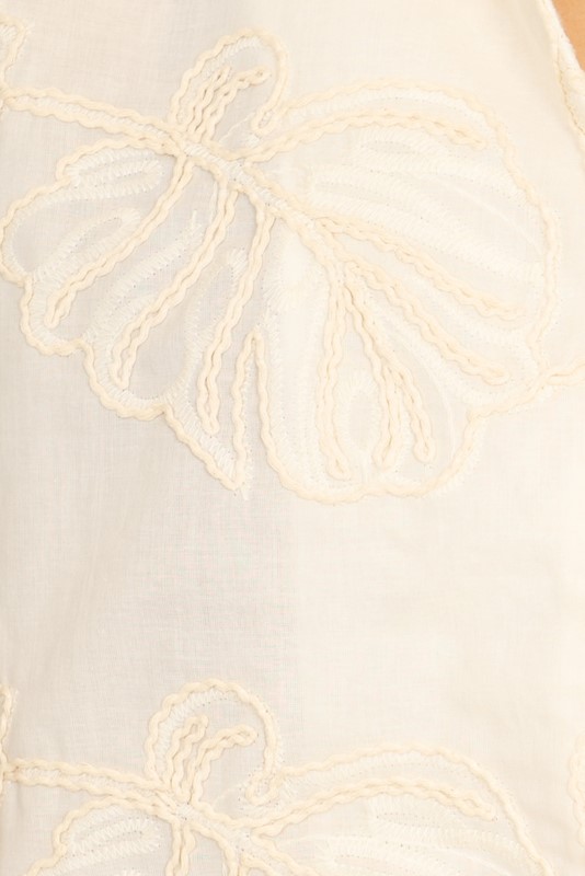 SISTE'S Bermuda ricamo foglia