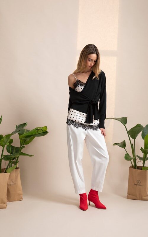 1379587554EB02168A3F5B446E6D2811_ PEPE ROSA Pantalone cotone mod.baloon con elastico dietro