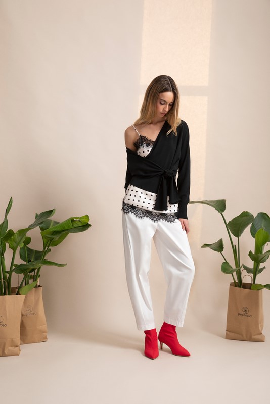 1379587554EB02168A3F5B446E6D2811_ PEPE ROSA Pantalone cotone mod.baloon con elastico dietro